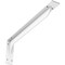 Ekena Millwork Embrey Steel Bracket, White Primer 2"W x 20"D x 6 1/2"H BKTM02X20X06EBPWH - alternate 1